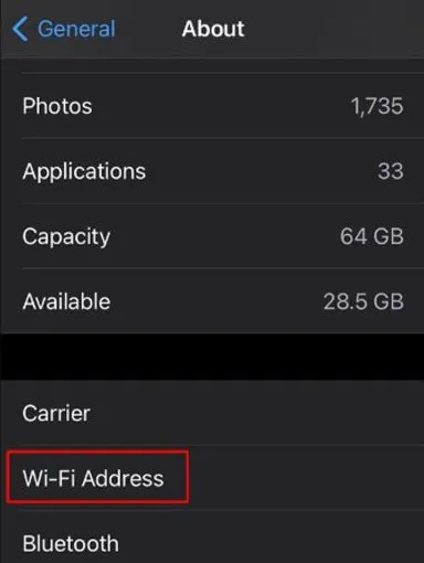 مک آدرس Mac Address چیست؟ همراه با نحوه پیدا کردن آن 4 دسترسی به مک در آیفون