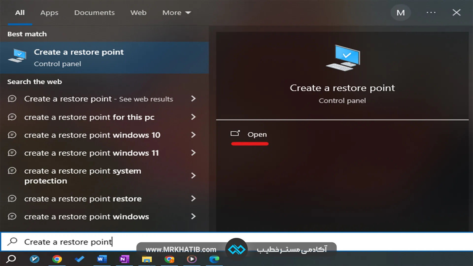 پیدا-کردن-Create-A-Restore-Point-1